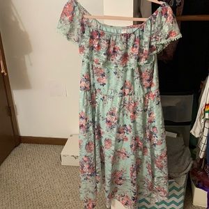 Off the shoulder floral dress